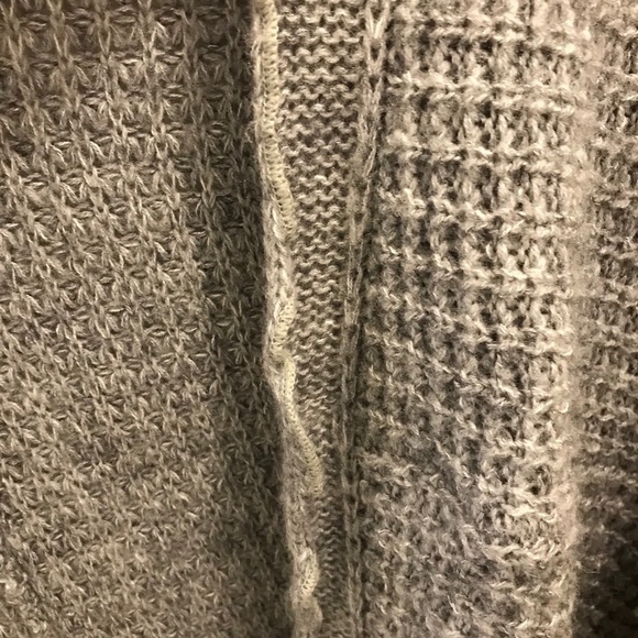 Anthropologie Moth Rocia Sweater Cardigan Small gray ruffles wool - Picture 6 of 13